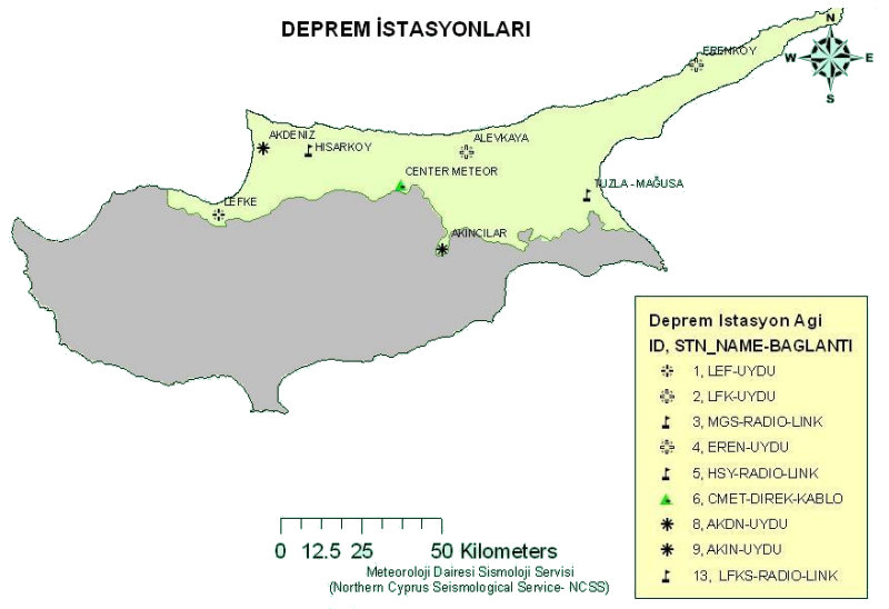 Kıbrıs Deprem İstasyonları