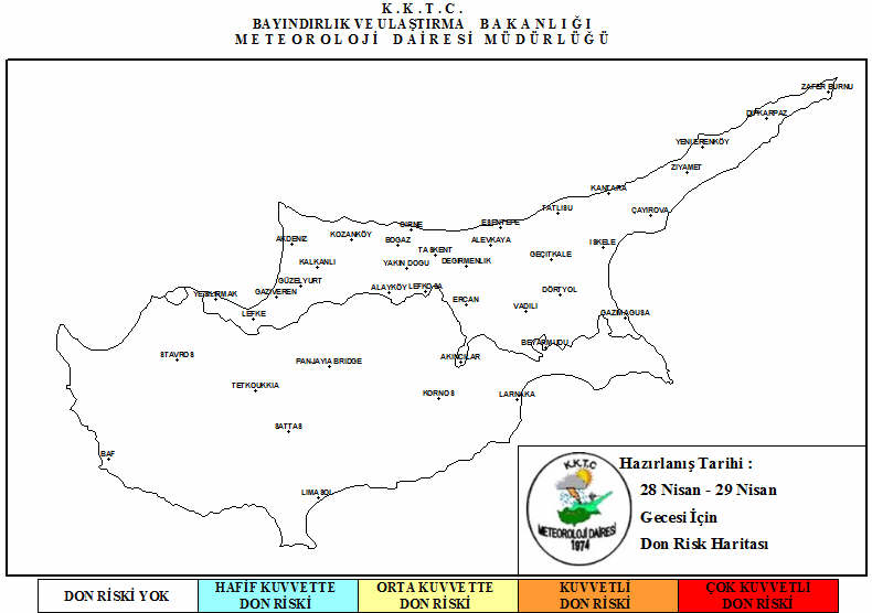 Kıbrıs Geneli 3 Günlük Tahmin