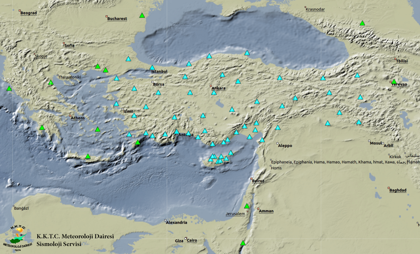 Deprem istasyonları - Seiscomp3